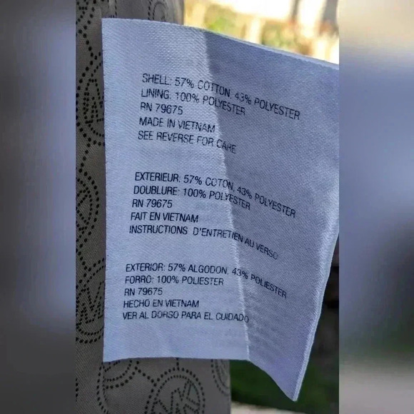 Michael Kors Women's Black w/ Gold Logo Full Zip-up Lightweight Jacket Size XS - Picture 6 of 7